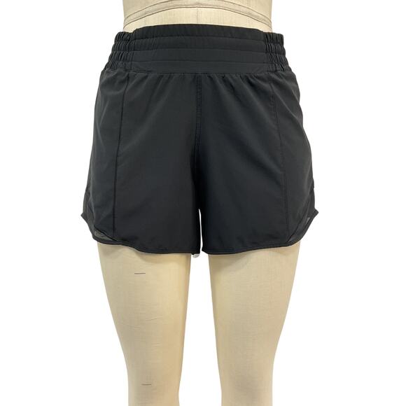 Lululemon 'Hotty Hot' Black Polyester High-Rise Lined Short 4 Size 6 - Picture 2 of 4